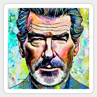 Story of Pierce Brosnan Sticker